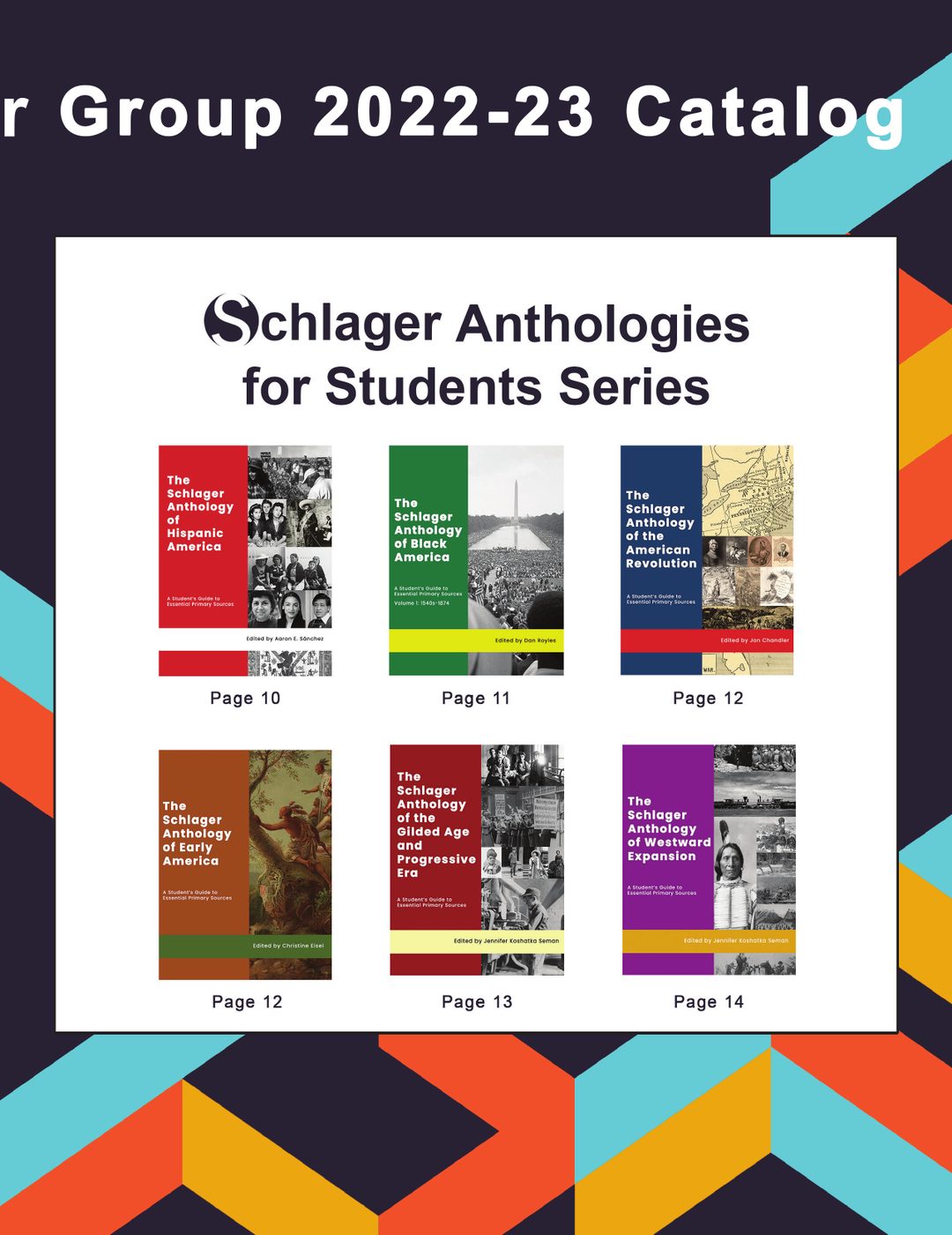 2022–23 catalog, Anthologies page